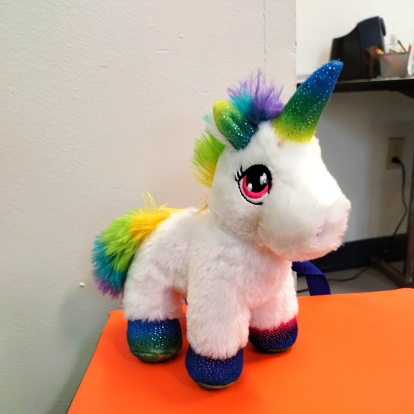 ✓Dan Dee Collectors Choice Unicorn Plush 8" Rainbow White Stuffed Animal - Picture 2 of 14